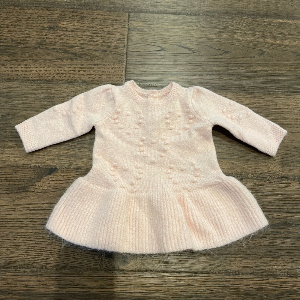 babyGap Pink long sleeve dress - Picture 1 of 4